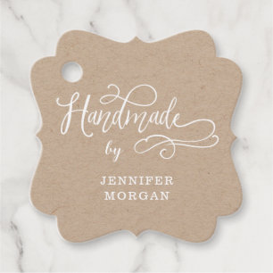 étiquette de produit monogramme de script de scrip