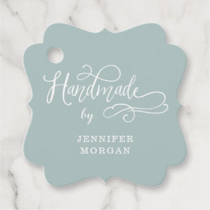 étiquette de produit monogramme de script de scrip