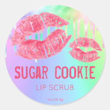 Étiquette de produit Pastel Shimmer Lip Scruter