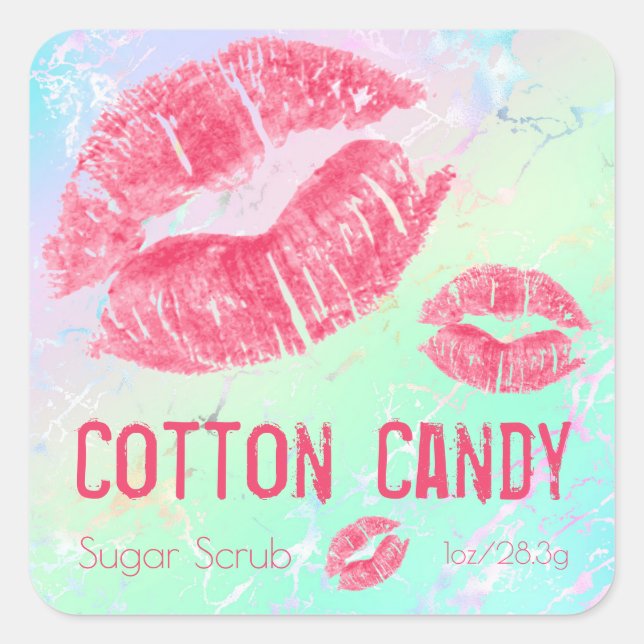 Étiquette de produit Pastel Shimmer Sugar Scruter (Devant)
