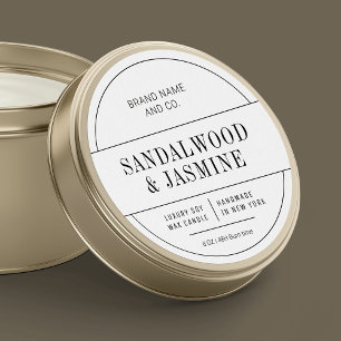 Étiquette de produit pour bougie professionnelle s