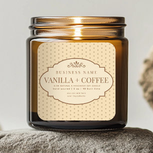 Étiquette de produit pour bougie victorienne Vinta