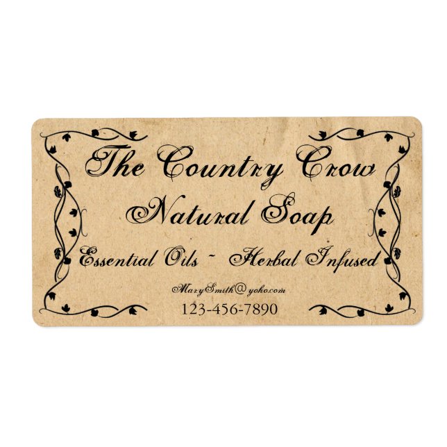 Étiquette de produit primitif (Devant)