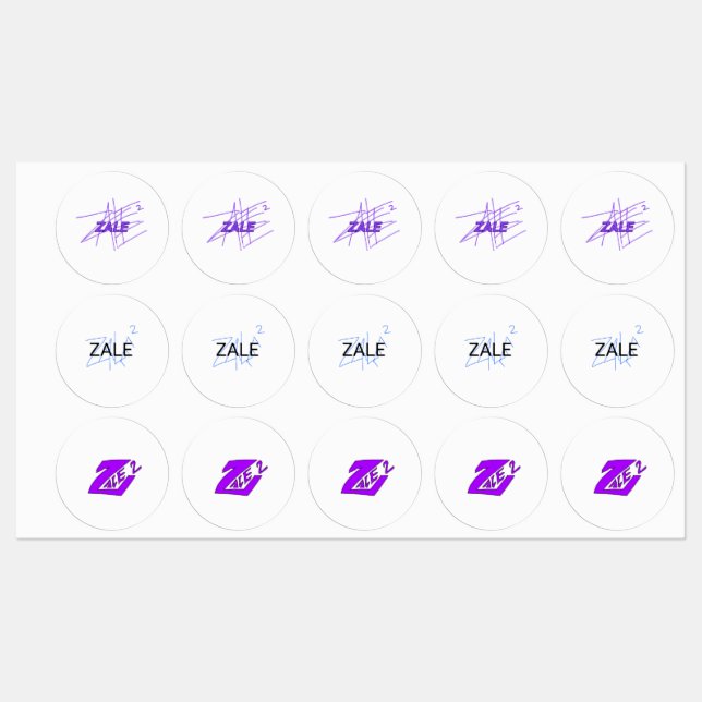 Étiquette de produit Zale (Feuille)