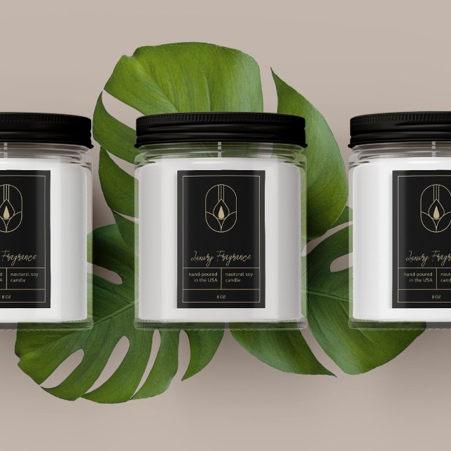 Étiquette de produits de bougie moderne (Créateur téléchargé)