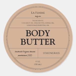 Étiquette de produits de soins cosmétiques minimau