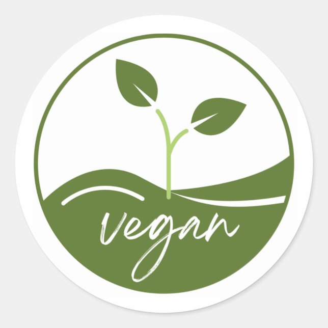 Étiquette de produits Vegan (Devant)
