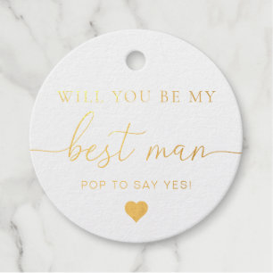 Étiquette de proposition de témoin de mariage en d