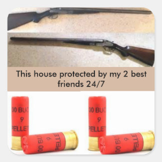 Étiquette de protection 12 guage et 00 balle