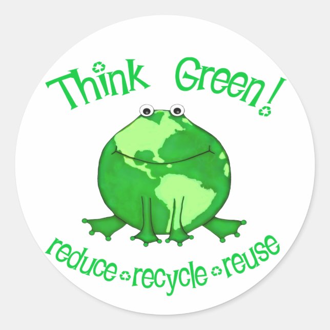 Étiquette de recyclage de l'environnement de greno (Devant)
