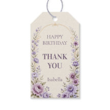 Étiquette de remerciement de fête d'anniversaire e