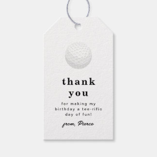 Étiquette de remerciement de golf
