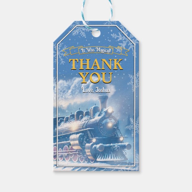 Étiquette de remerciement Magic Express (Devant)