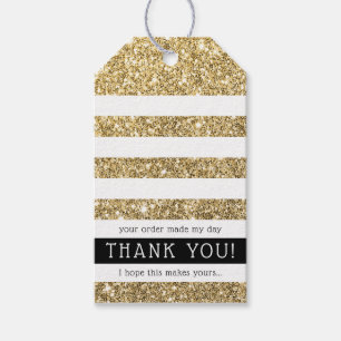 ÉTIQUETTE DE REMERCIEMENT MIGNONNE rayure moderne 