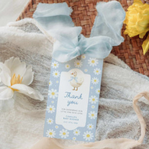 Étiquette de remerciement pour Baby Shower Blue Si