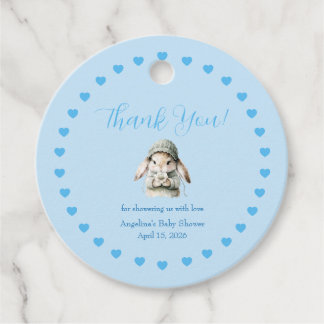 Étiquette de remerciement pour Baby Shower garçon