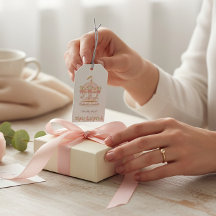Étiquette de remerciement pour cadeau de baby show