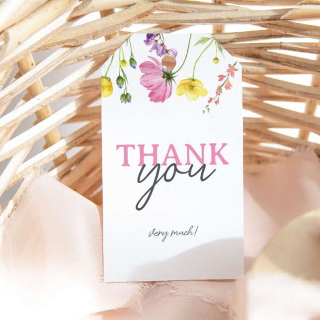 Étiquette de remerciement pour cadeau de baby show (Créateur téléchargé)