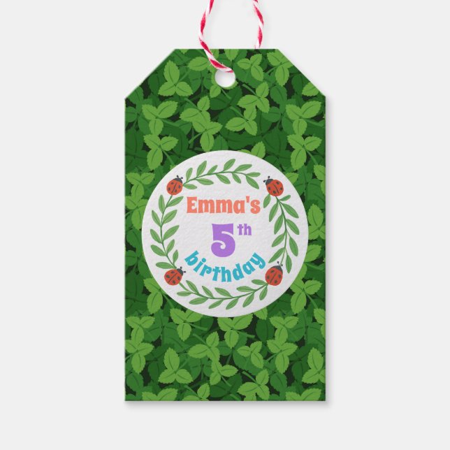 Étiquette de remerciement pour fête de jardin fant (Devant)