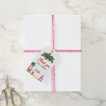 Étiquette de remerciement pour Noël en juillet