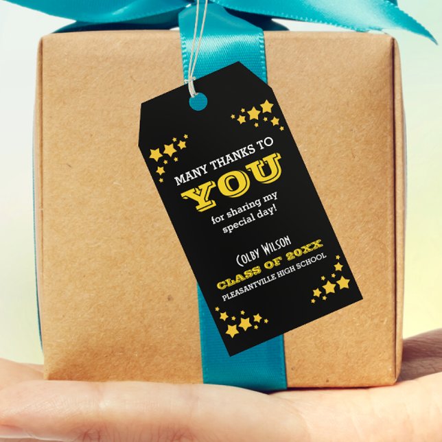 Étiquette de remerciement pour un problème de glan (Créateur téléchargé)