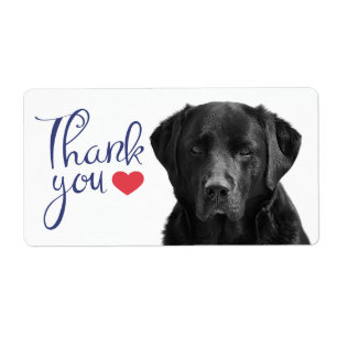 Étiquette de repérage de chiens de l'Merci Black L