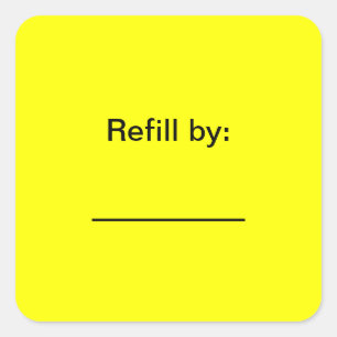 Étiquette de reremplissage EZ-C jaune vif