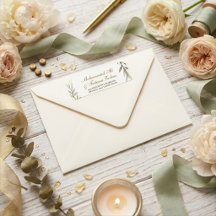 Étiquette de retour d'adresse de mariage musulman