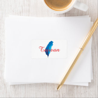Étiquette de retour d'adresse personnalisée à Taiw