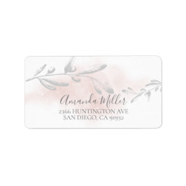 Étiquette de retour de feuille d'eau