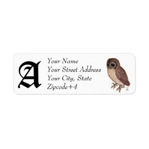Étiquette de retour de hibou - customisez-le !