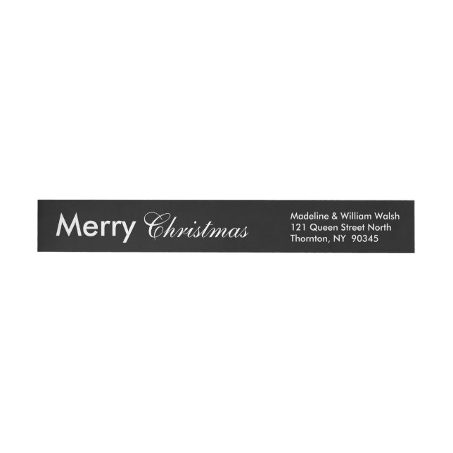Étiquette de retour de l'enveloppe Joyeux Noël (Individuel)