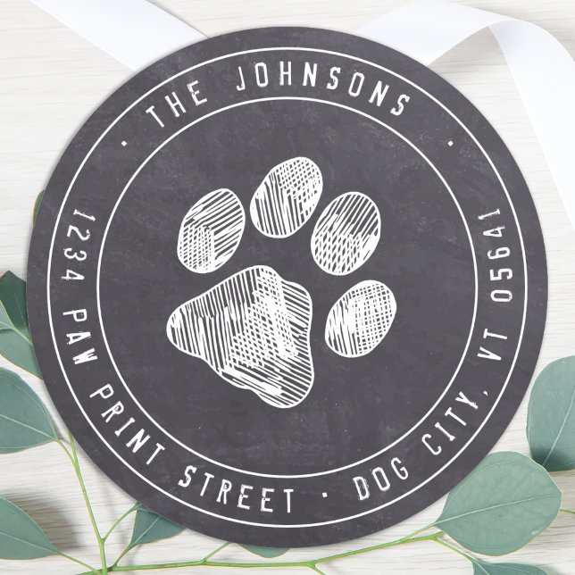 Étiquette de retour de tableau de bord Empreinte d (Créateur téléchargé)