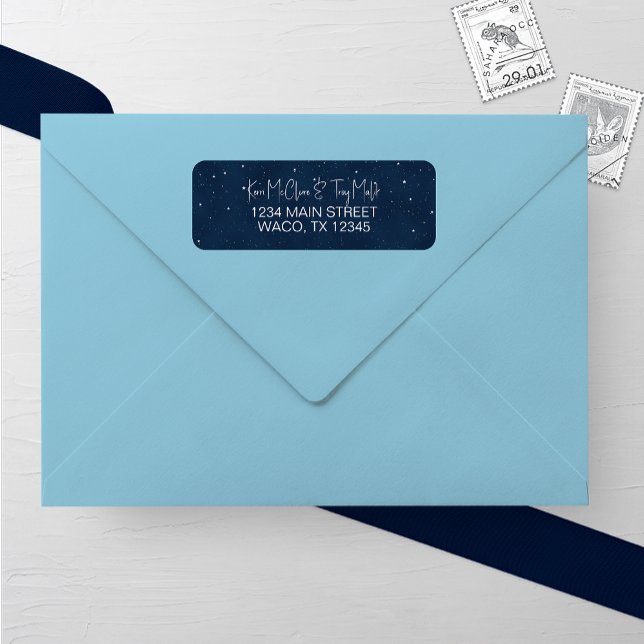 Étiquette de retour du Mariage de nuit étoilé (Créateur téléchargé)