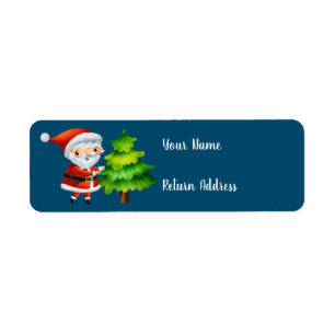 Étiquette de retour du Père Noël