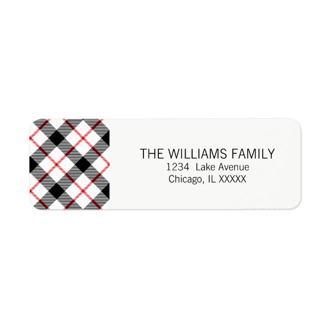 Étiquette de retour Joyeux Noël (Devant)