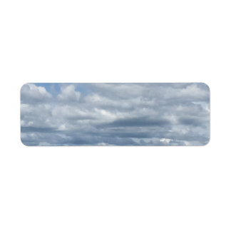 Étiquette de retour Nuages et Mer Paisibles