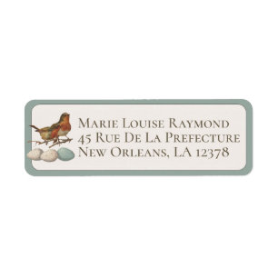 Étiquette de retour personnalisée pour l'oeuf d'oi
