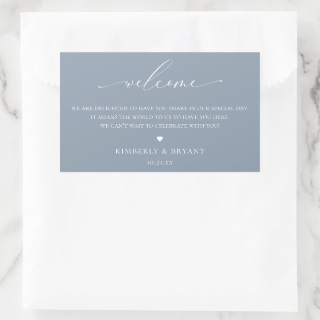 Étiquette de sac de bienvenue mariage (Sac)