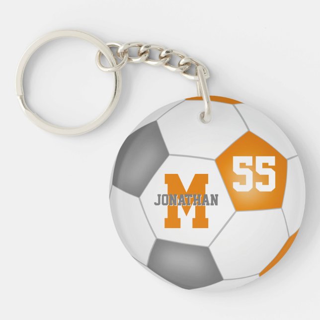 étiquette de sac de football pour enfants gris ora (Devant)