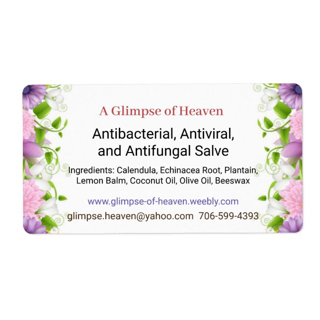 Étiquette de salage — avant (Devant)