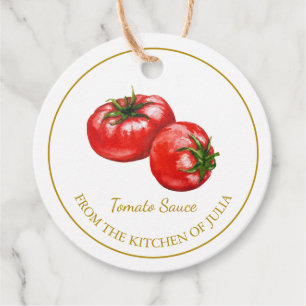 Étiquette de sauce tomate maison simple