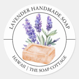 Étiquette de savon de lavande