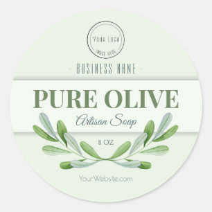 Étiquette de savon d'huile d'olive sticker étiquet