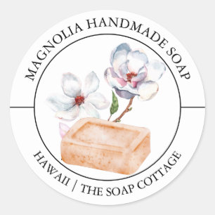 Étiquette de savon Magnolia