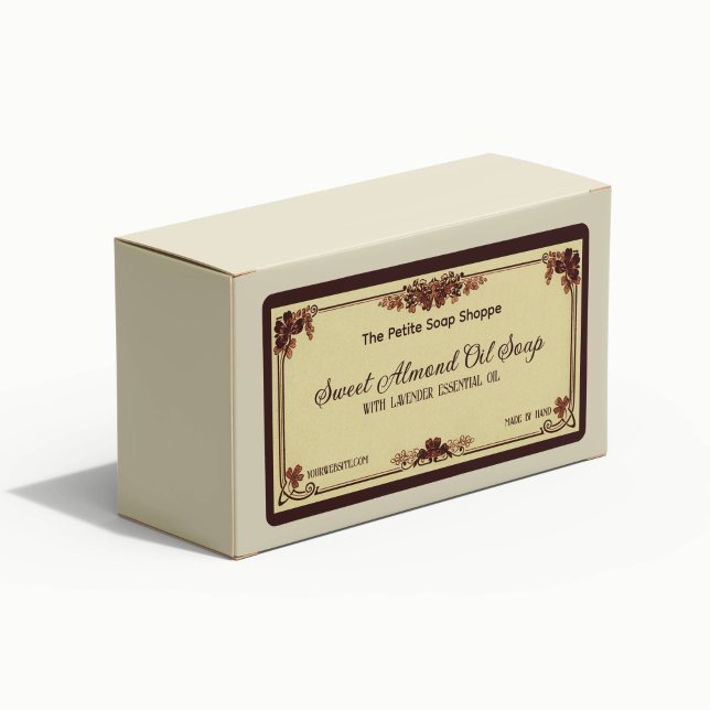 Étiquette de savon vintage français / cosmétiques (Créateur téléchargé)