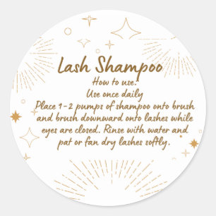Étiquette de shampooing Lash