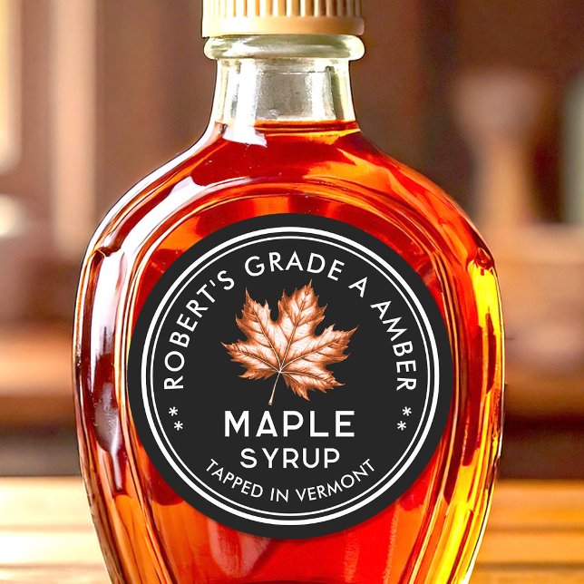 Étiquette de sirop d'érable (Créateur téléchargé)