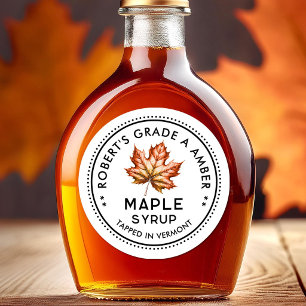 Étiquette de sirop d'érable