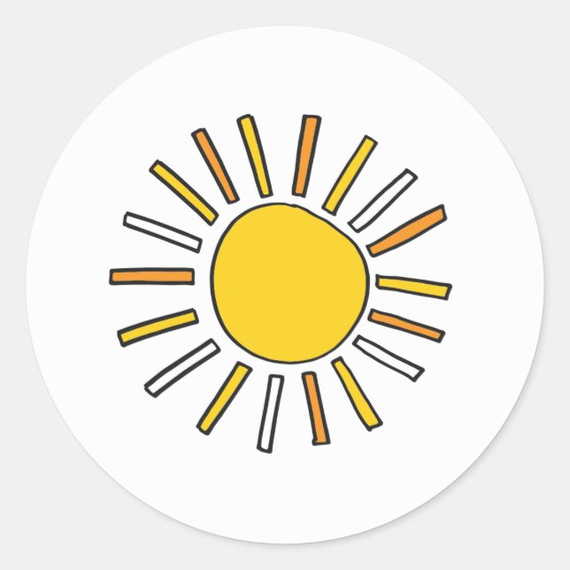 Étiquette de soleil (Devant)